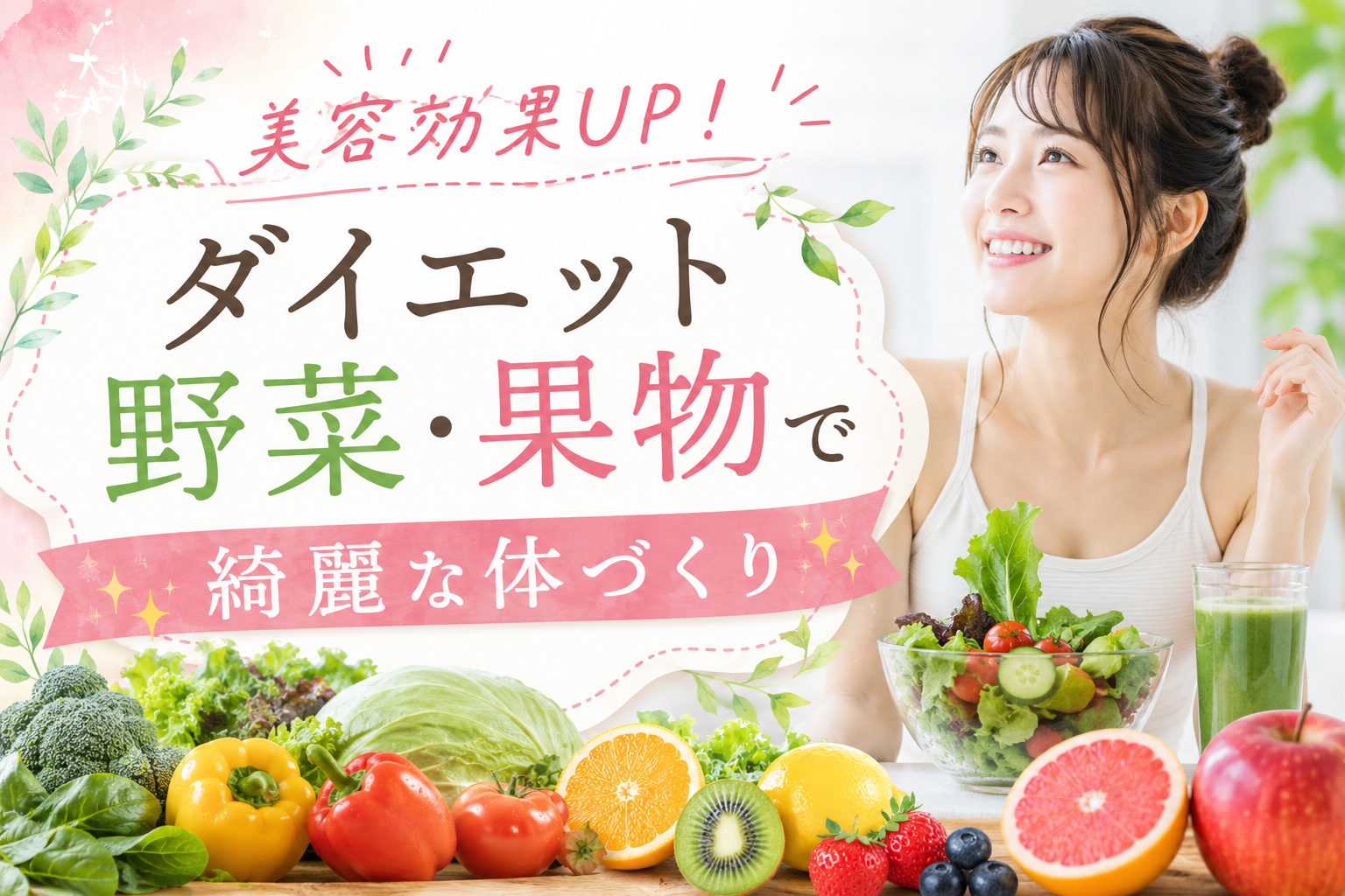 美容効果UP！ダイエット野菜・果物で綺麗な体づくり