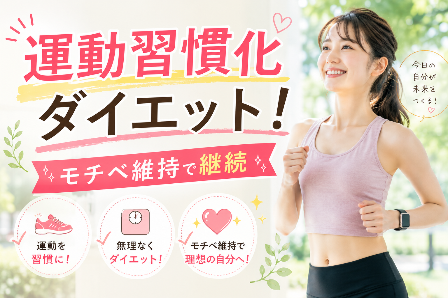 運動習慣化ダイエット！モチベ維持で継続